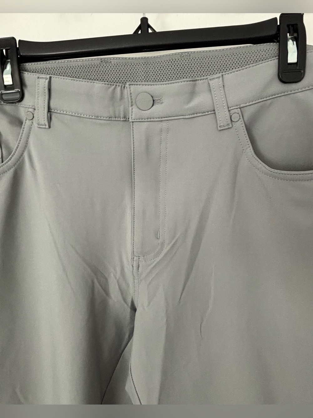 Men's Stretch Fit Pants - Gray - Picture 6 of 7